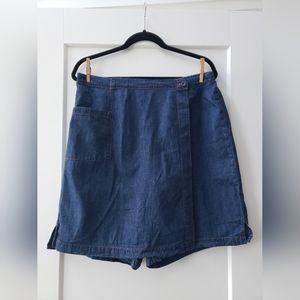 Women's Cotton Jean Blue Jean Skort size 14